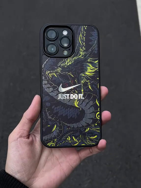 Nike漸變龍電鍍磨砂手機殼